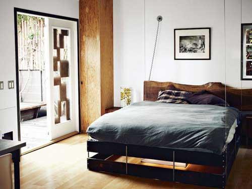صور - ابتكار ذكي لسرير غرف نوم صغيرة الحجم