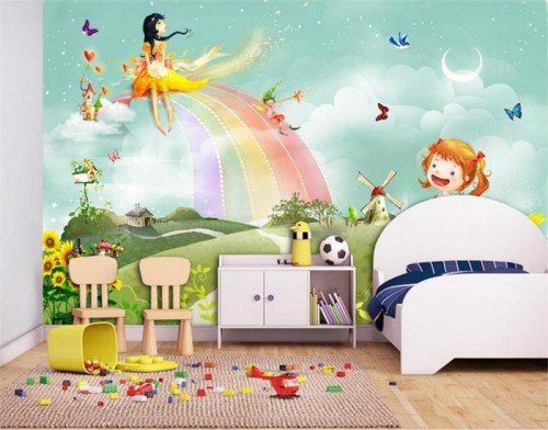 صور - ورق جدران ثلاثى الابعاد يناسب غرف الاطفال