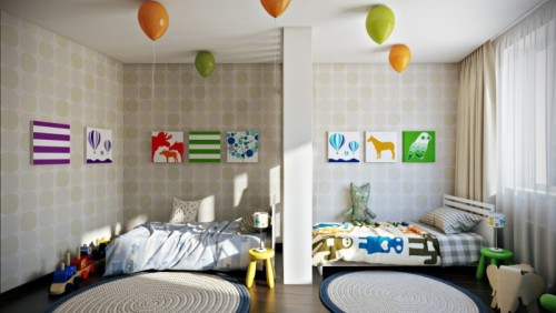 صور - 3 افكار تساعدك لتصميم غرف نوم اطفال مشتركة