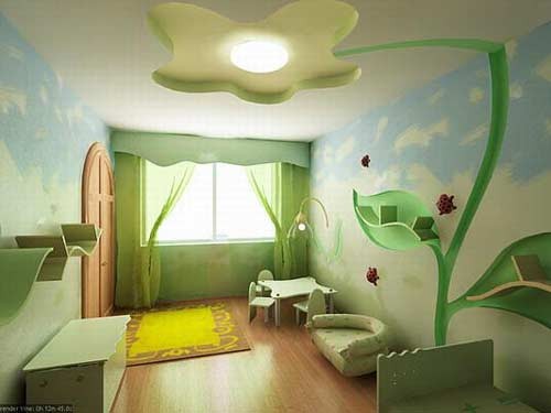 صور - افكار ديكورات جبس غرف نوم اطفال مودرن بالصور