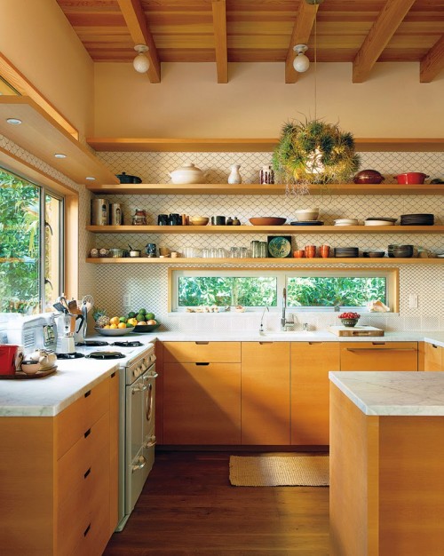 صور - كيف يمكنك ترتيب المطبخ بدون دولاب مطبخ ؟