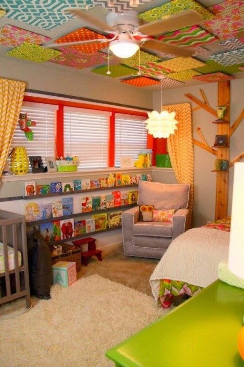 صور - اجمل تصميمات اسقف غرف الاطفال