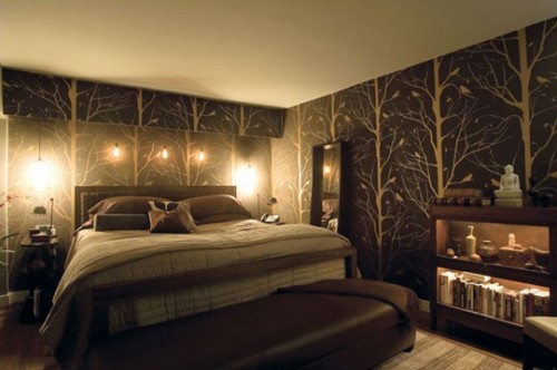 صور - اشكال من ورق الجدران لغرف النوم