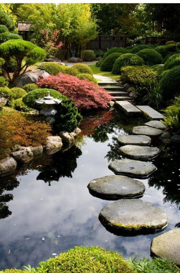 صور - اجمل تصميمات حدائق منزلية يابانية ( حدائق زن )